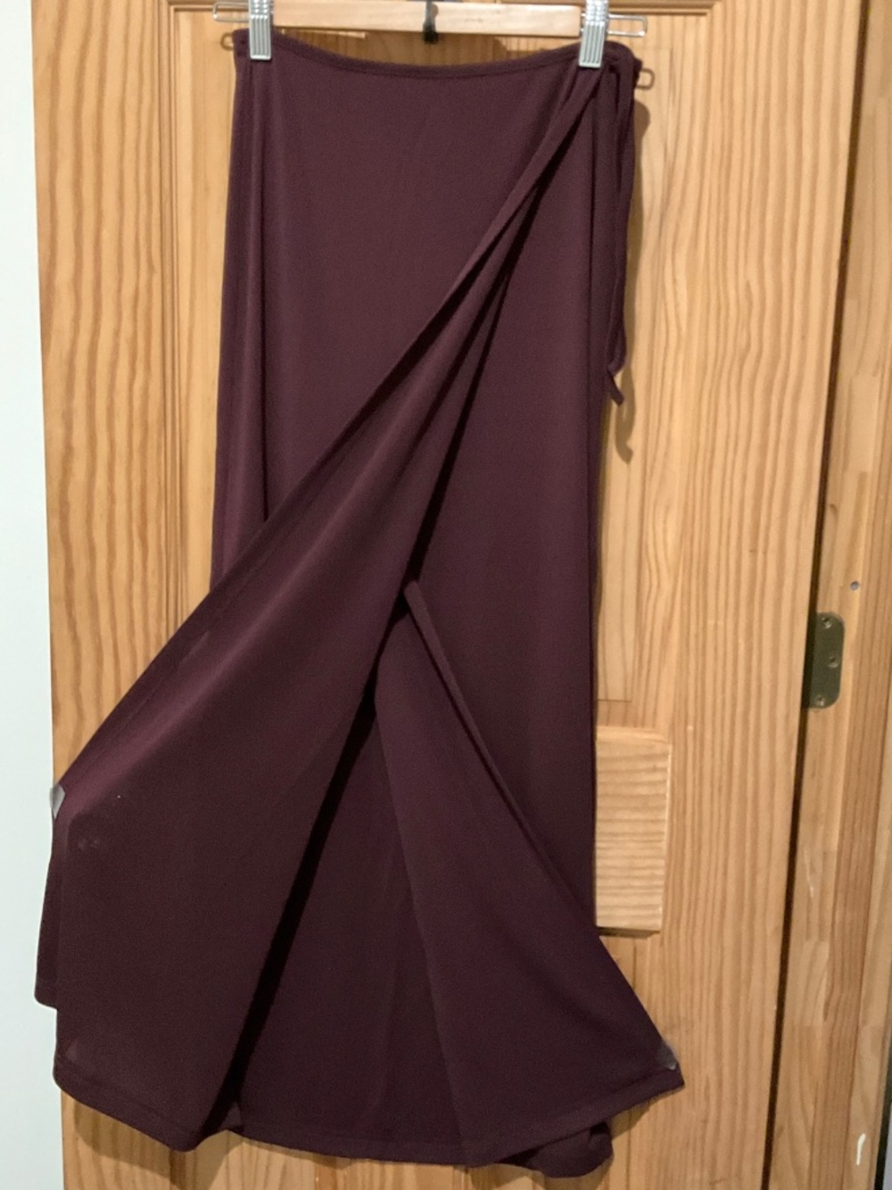 NWOT Esprit maxi wrap skirt deep purple size M
